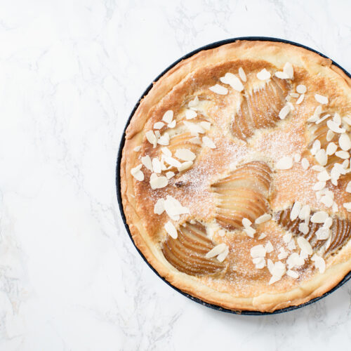 Apple Almond Custard Pie