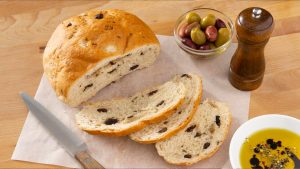 Bread Machine Olive and Herb Bread with Bread Booster