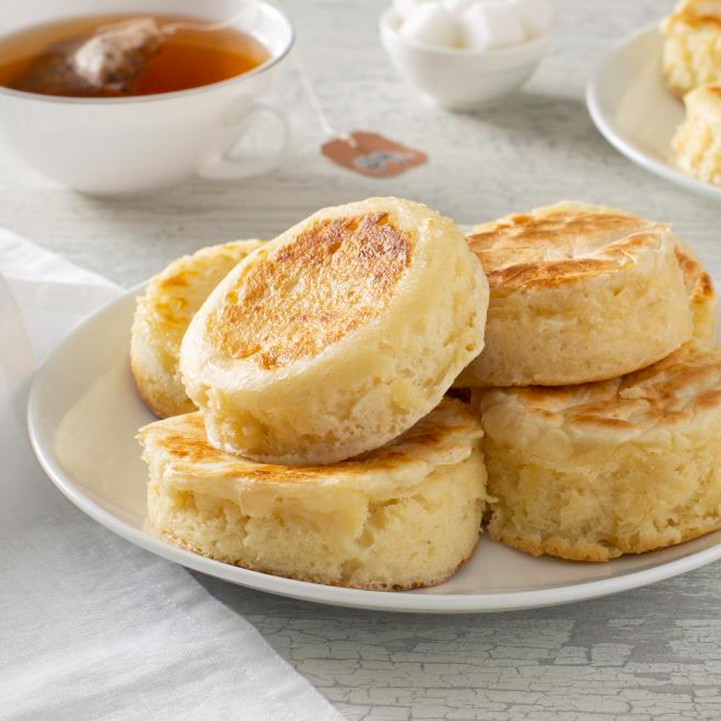 Crumpets with Bread Booster