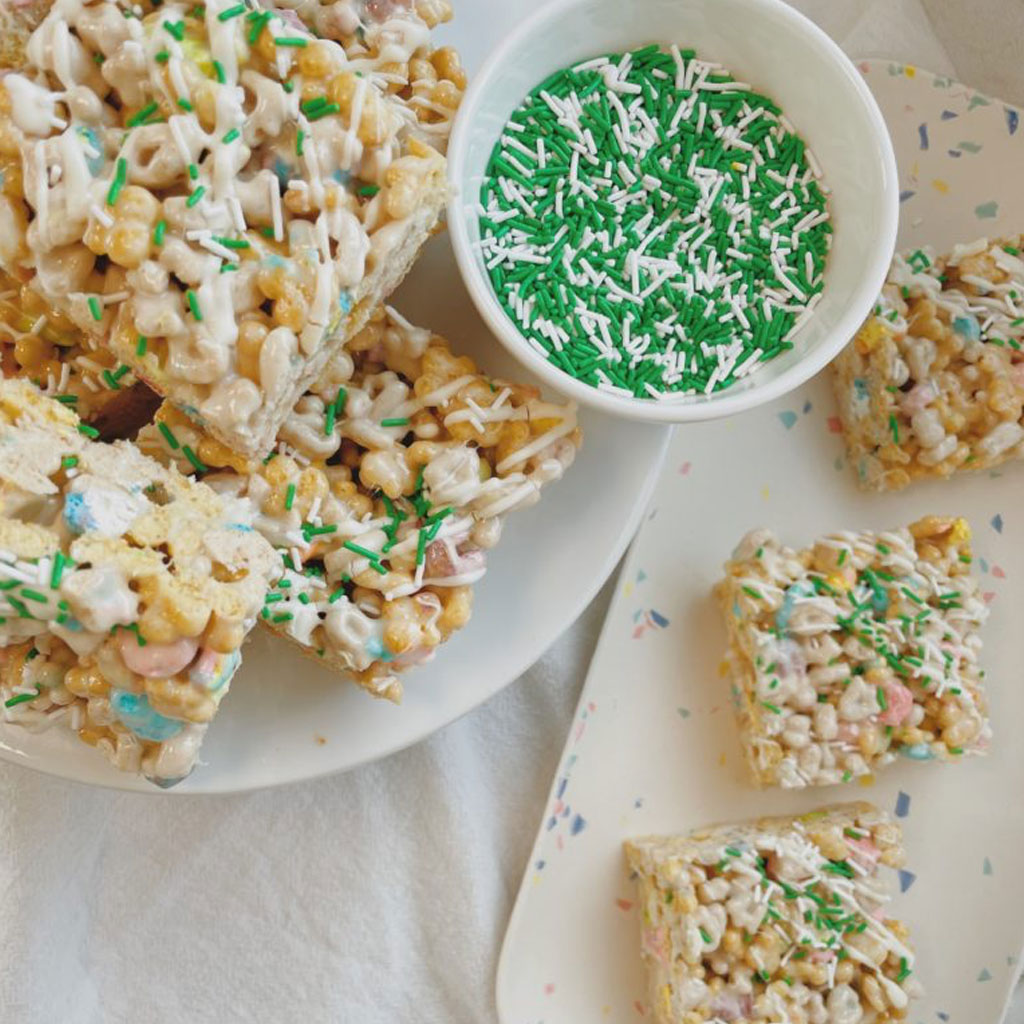Lucky Marshmallow Squares